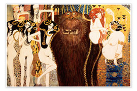 Poster  Les puissances ennemies - Gustav Klimt