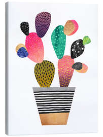 Tableau sur toile  Cactus joyeux - Elisabeth Fredriksson