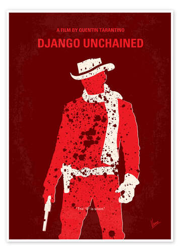 Poster Django Unchained (anglais)