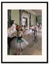 Impression artistique encadrée  La Classe de danse - Edgar Degas