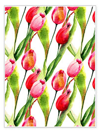 Poster  Fleurs de tulipes