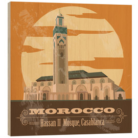 Tableau en bois  Morocco - Hassan II Mosque