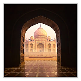 Poster  Le Taj Mahal en Inde