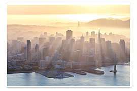 Poster San Francisco dans la brume