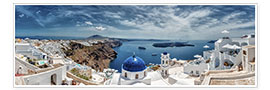 Poster  Santorini, photo panoramique - Stefan Becker