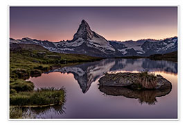 Poster  Sunset at Matterhorn - Achim Thomae