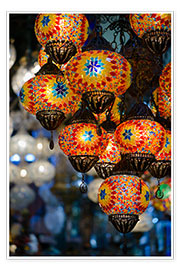 Poster  Lanternes en mosaïques à Istanbul