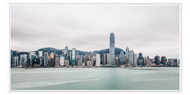 Poster Hong Kong skyline