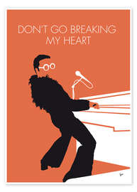 Poster Elton John, Don't go breaking my heart 