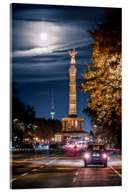 Tableau en verre acrylique  Pleine lune à Berlin - Sören Bartosch