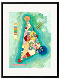 Impression artistique encadrée  Coloré dans un triangle - Wassily Kandinsky