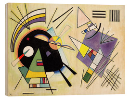 Tableau en bois  Noir et violet - Wassily Kandinsky