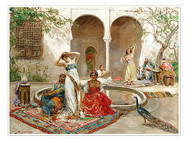 Poster  Danseuses dans un harem - Fabio Fabbi