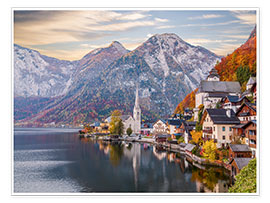 Poster  Hallstatt en automne, Autriche - Mike Clegg Photography