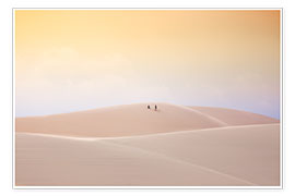 Poster  Dunes de sable blanc, Vietnam - Frank Fischbach