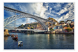 Poster Pont Dom-Luís à Porto