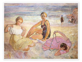 Poster Trois femmes à la plage