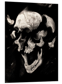 Tableau en PVC  Étude d'un crâne - Sergio Barrale