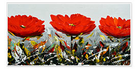 Poster Red Flowers