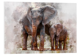 Tableau en PVC  Éléphants - Peter Roder