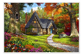 Poster La petite maison d'automne