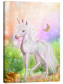 Tableau sur toile  Petite licorne et papillon - Dolphins DreamDesign