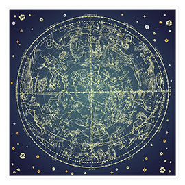 Poster Carte des étoiles