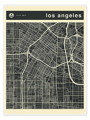 Poster Los Angeles City map