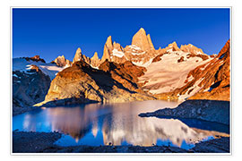 Poster  Cerro Fitz Roy, dans le Parc National Los Glaciares, Argentine