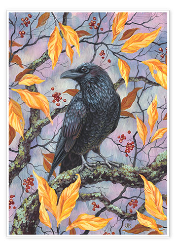 Poster Corbeau d'automne
