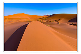 Poster  Sand dunes and blue sky at Sossusvlei, Namib desert, Namibia - Fabio Lamanna