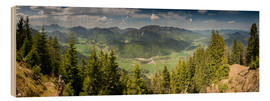 Tableau en bois  Panoramic View of Jachenau Valley, Bavaria, Germany - Markus Ulrich