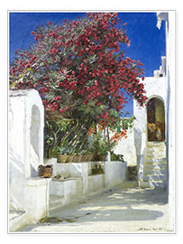 Poster  Laurier-rose en pleine floraison - Peder Severin Krøyer