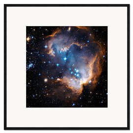 Impression artistique encadrée  Naissance d'une étoile, NGC 602 - NASA